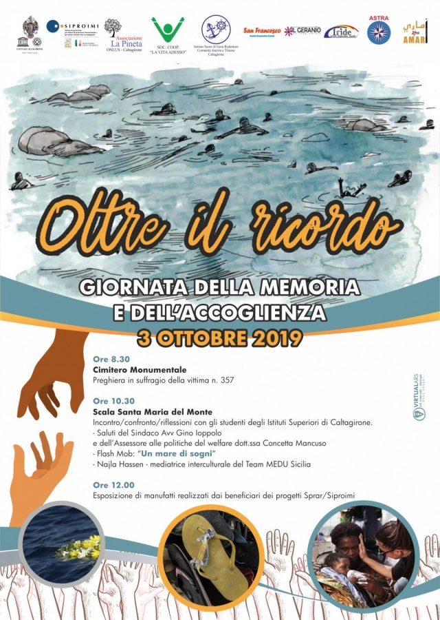 Giovedì 3 ottobre, Giornata della memoria e dell’accoglienza: le iniziative